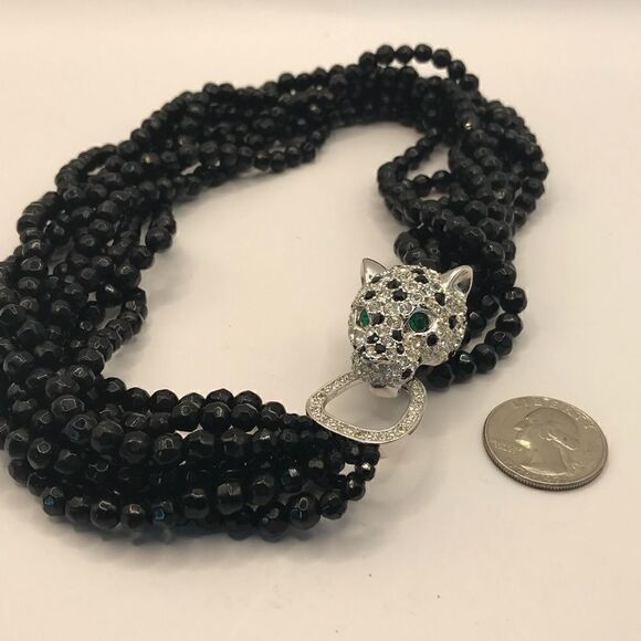 Kenneth Jay Lane (KJL) for Avon,  Panther necklace.Duchess of Windsor Collection - Picture 5 of 9